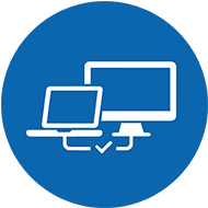 Verbindung Laptop und Monitor Icon